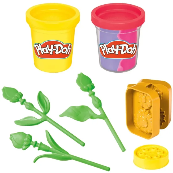 Play-Doh: Kleine Blumen – Sonnenblume und Gänseblümchen Knetset – Hasbro Bild 3