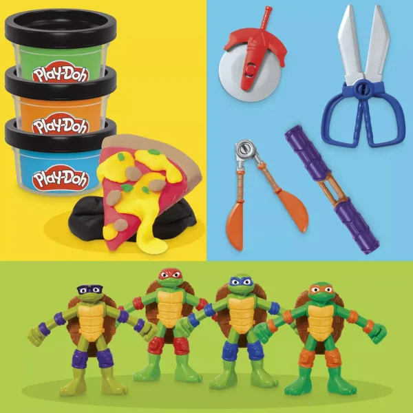 Play-Doh: Teenage Mutant Ninja Turtles Cowabunga Kreationen Spielset – Hasbro Bild 2