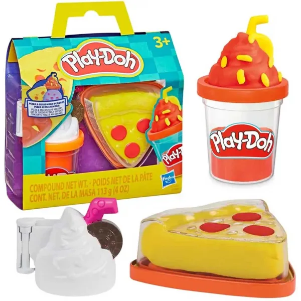 Play-Doh: Treats To Go Pizza und Milchshake Knetset - Hasbro Bild 2