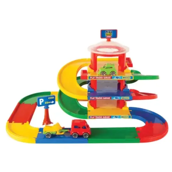 Play Tracks: 3-stöckiges Parkhaus mit 2 kleinen Autos - Wader Bild 2