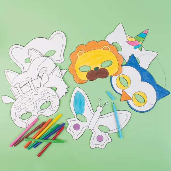 PlayBox: 16-teiliges Papiertiermasken-Set Bild 3