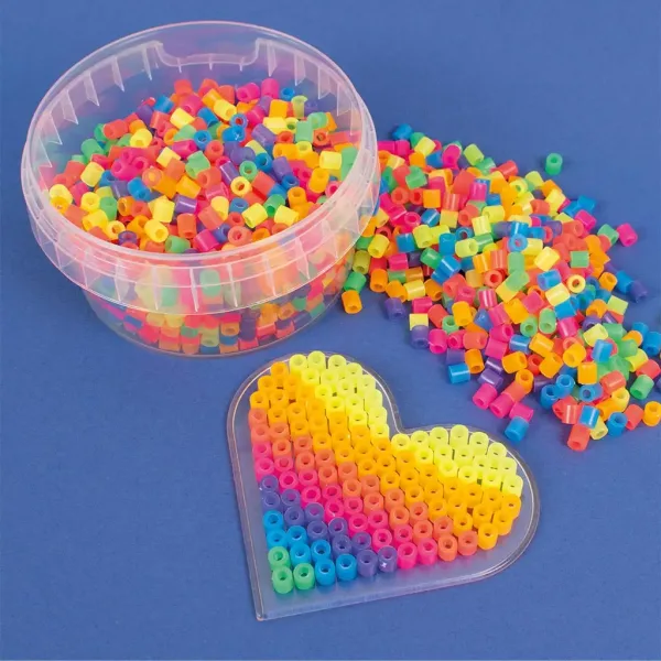 PlayBox: 5mm MIDI Bügelperlen 1000 Stück in Neonfarben Bild 2