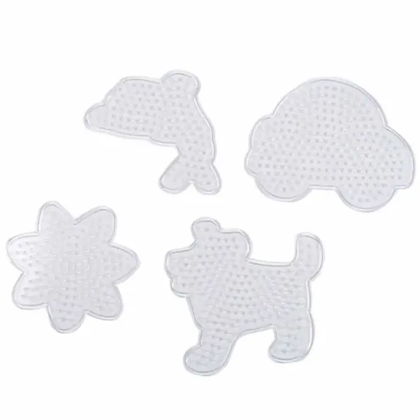 PlayBox: 5mm MIDI bügelperlen Basis - Hund, Auto, Fisch, Blume 4er-Pack Bild 2