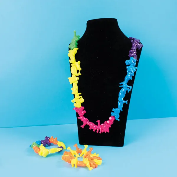 PlayBox: Buntes Tierperlen-Set mit verschiedenen fädelbaren Tieren, 250-teiliges Paket Bild 3
