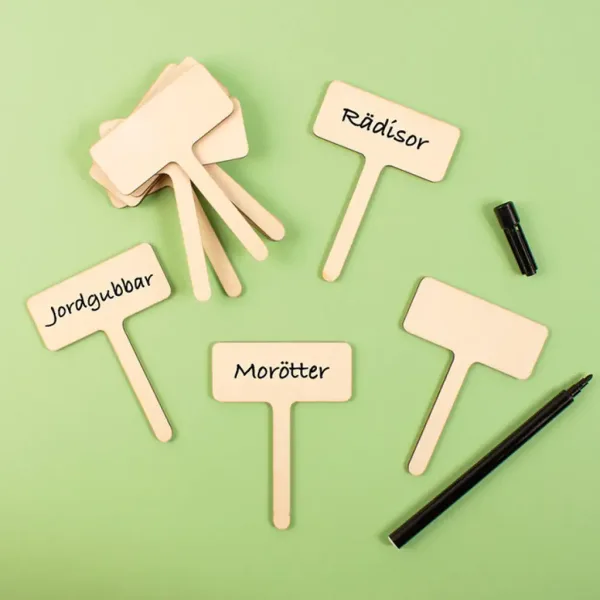 PlayBox: Holzmarkierungstafel für die Bepflanzung, 10er-Set Bild 2