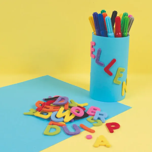 PlayBox: Selbstklebende Filzbuchstaben und -zahlen, 500er-Set Bild 3