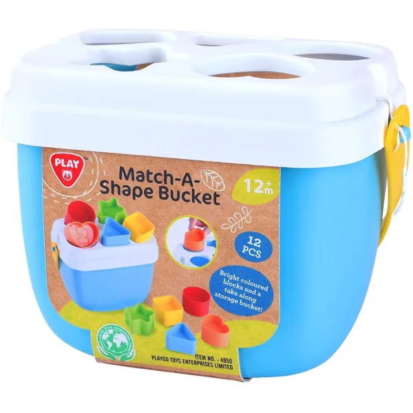 Playgo: Bunte Formensortierbox mit Eimer Bild 1