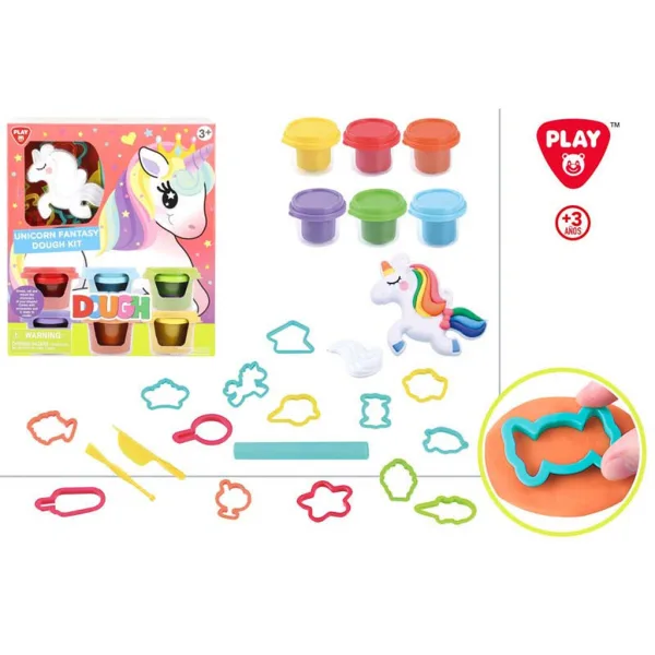 Playgo: Einhorn-Farbknete-Set 6 x 56 g Bild 2