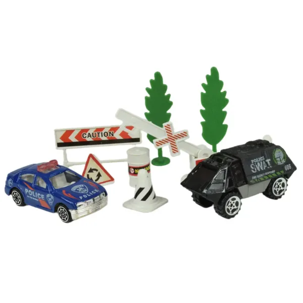 Polizei-Set: Polizeiset mit Fahrzeugen und Zubehör in verschiedenen Ausführungen 1 Stk. Bild 6