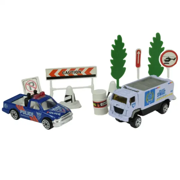 Polizei-Set: Polizeiset mit Fahrzeugen und Zubehör in verschiedenen Ausführungen 1 Stk. Bild 9