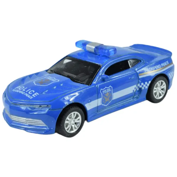 Polizeiautos: Rückziehbare Metall-Polizeiautos in verschiedenen Ausführungen, 11 cm, 1 Stück Bild 4