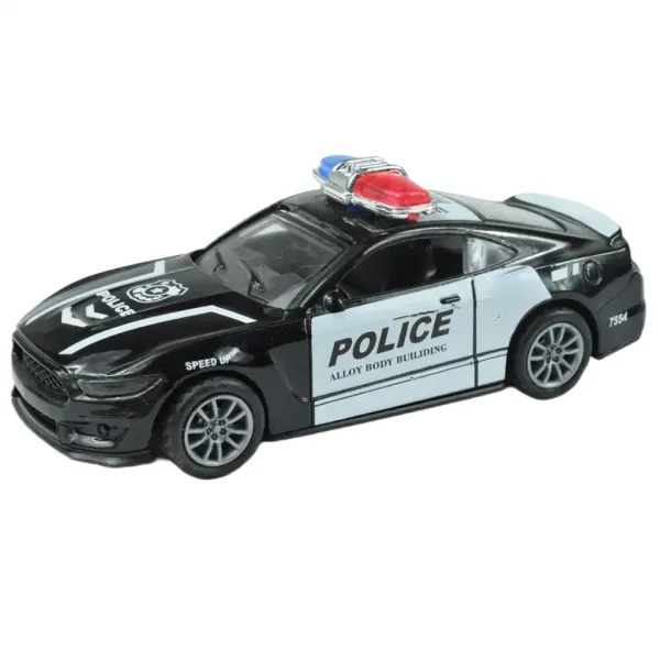 Polizeiautos: Schwungrad-Metall-Polizeiauto in verschiedenen Ausführungen 11cm 1 Stück Bild 8
