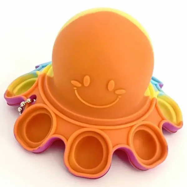 Pop-it Oktopus Schlüsselanhänger in verschiedenen Farben Bild 2