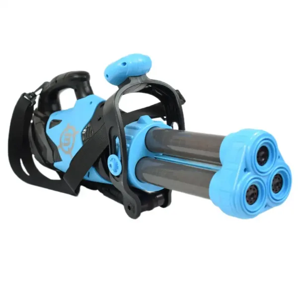 Power Popper Gun: Dreischüssige Schaumstoffpistole mit Schaumstoffkugeln 55cm Bild 3