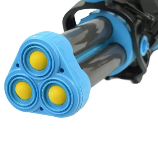 Power Popper Gun: Dreischüssige Schaumstoffpistole mit Schaumstoffkugeln 55cm Bild 5