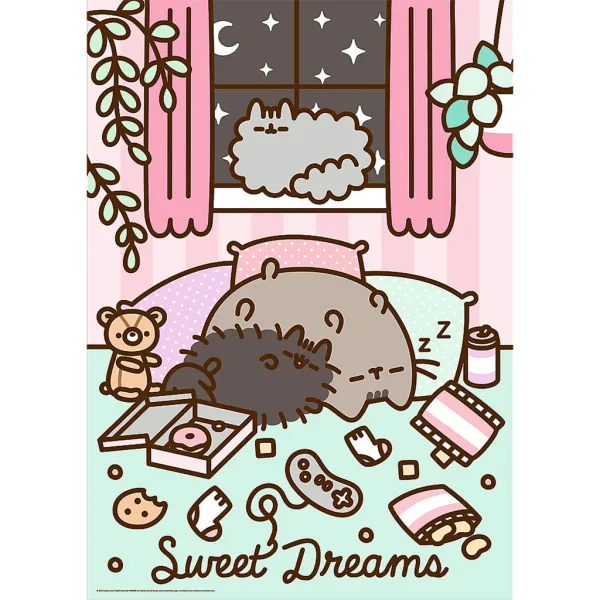 Pusheen Süße Träume 1000-teiliges Premium Plus Quality Puzzle – Trefl Bild 2