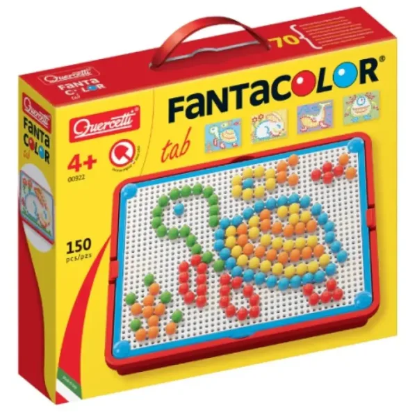Quercetti: Fanta Color Buntes Steckmosaik-Set 150-teilig