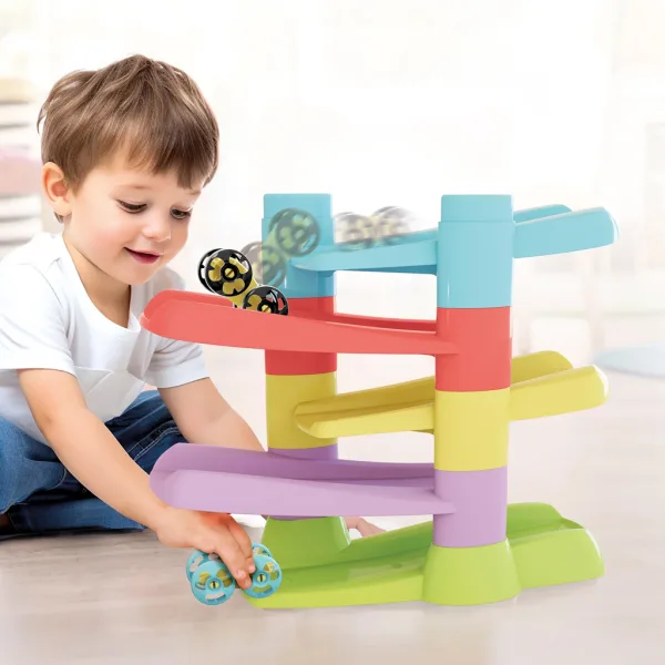 Quercetti: Flip Car Eco Spiral-Turm Autorennbahn-Set Bild 2