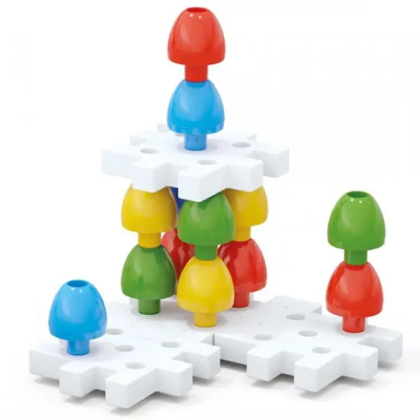 Quercetti: Jumbo Steckmosaik 2-in-1, 20-teiliges Set Bild 3