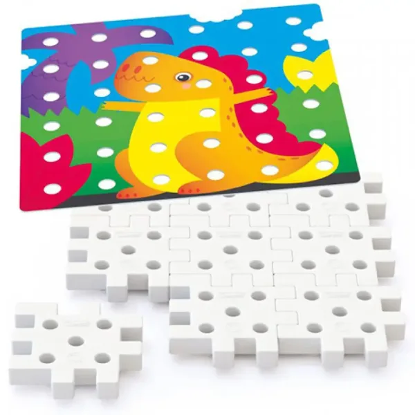 Quercetti: Jumbo Steckmosaik 2-in-1, 45-teiliges Set Bild 3