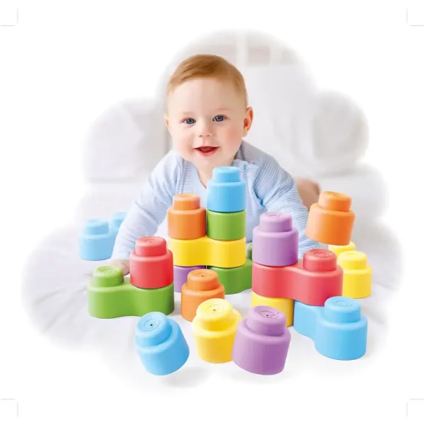 Quercetti: Momy Soft 32-tlg. weiches Baustein-Set Bild 3