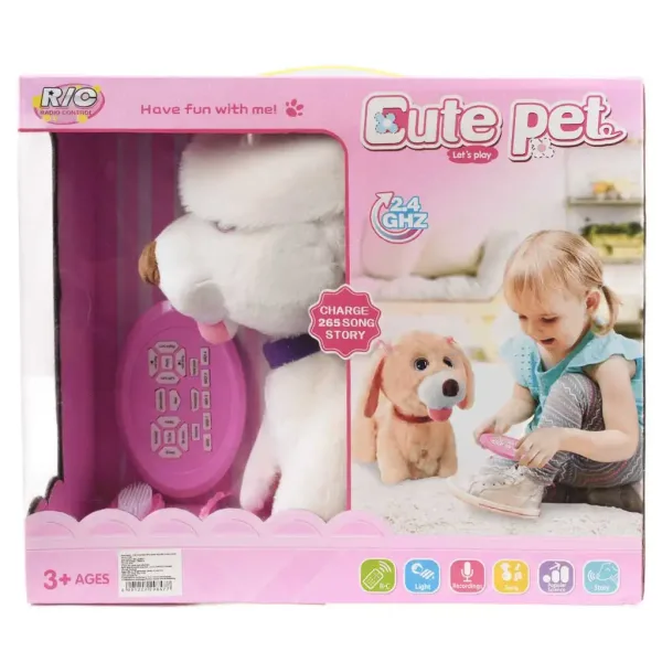 RC Cute Pet: Ferngesteuerter interaktiver Plüsch-Labrador mit Zubehör 2.4GHz 40cm Bild 5
