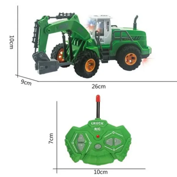 RC Truck grüne ferngesteuerte Arbeitsmaschine 1/30 27MHz Bild 2