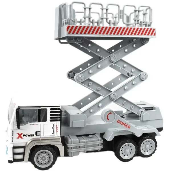 RC ferngesteuerter Metallkabinen-Hubarbeitsbühnen-LKW mit Lichteffekten 27MHz 1/12 Maßstab 32cm Bild 3