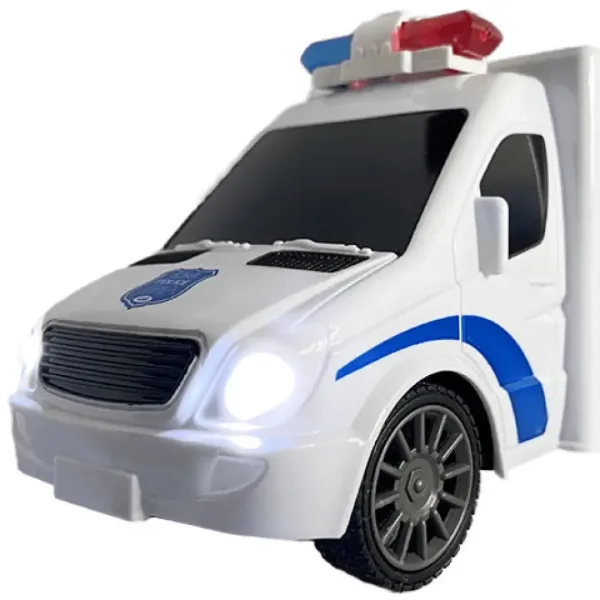 RC-ferngesteuerter Polizeikleinbus mit Licht- und Soundeffekten, Maßstab 1:18, 20 cm Bild 2
