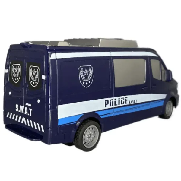 RC ferngesteuerter SWAT Polizeibus mit Licht 27MHz 1/32 Maßstab 25cm Bild 2