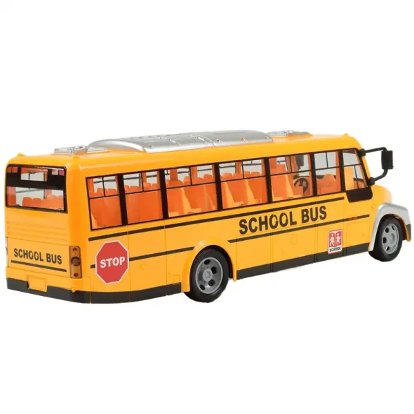 RC ferngesteuerter gelber Schulbus mit Lichteffekten und Akku 27MHz 40cm Bild 2