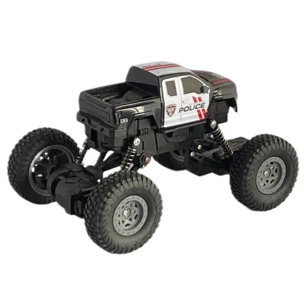 RC-ferngesteuerter 4WD-Polizei-Crawler im Maßstab 1:18, 21 cm Bild 3