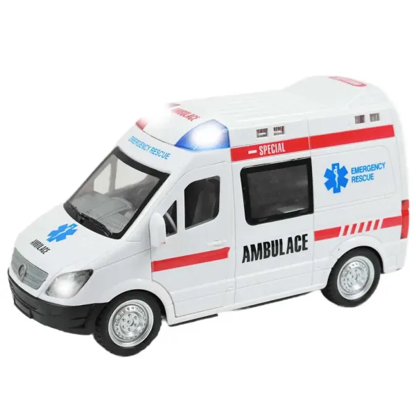 RC ferngesteuertes Rettungsfahrzeug mit Lichteffekten 1/48 Maßstab 27 MHz 23cm Bild 3