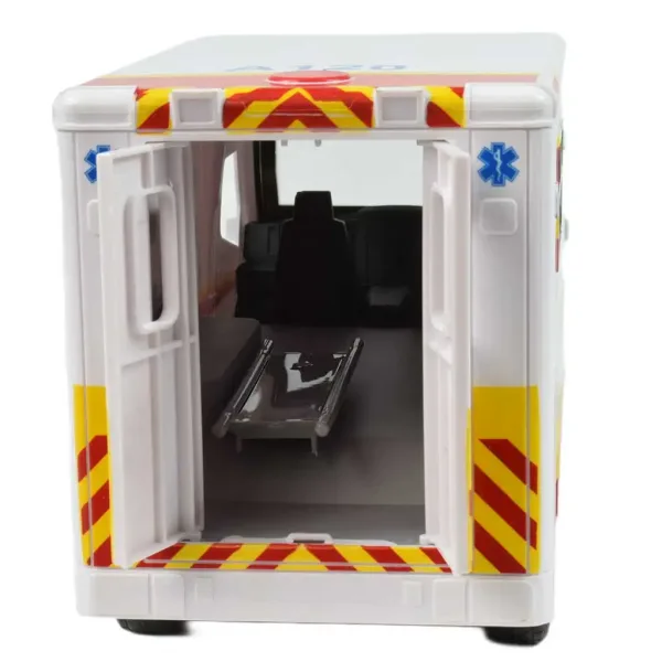 RC ferngesteuertes weißes Ambulanzfahrzeug mit Lichteffekten 2,4GHz 1/12 Maßstab 30cm Bild 3