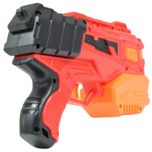 Raid Launcher: Manuelle Schaumstoffwaffe mit Zielscheibe und Patronen 26cm Bild 3