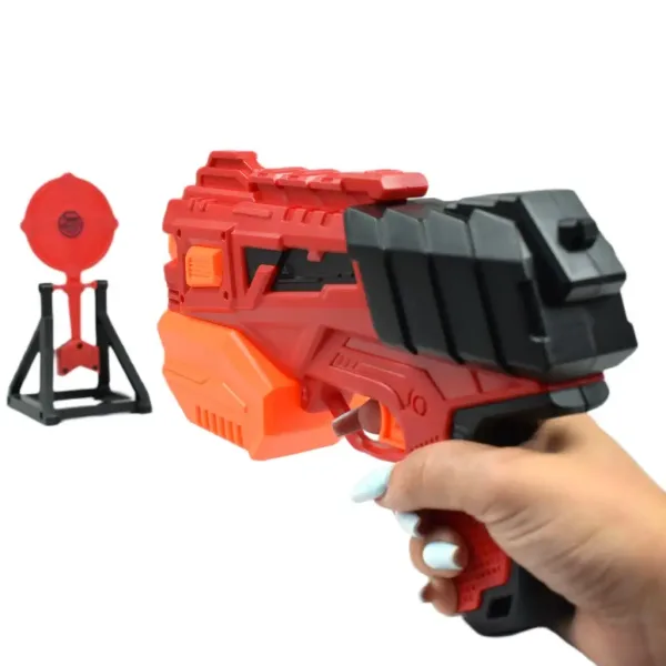 Raid Launcher: Manuelle Schaumstoffwaffe mit Zielscheibe und Patronen 26cm Bild 7