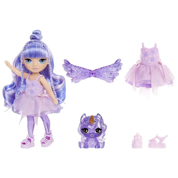 Rainbow High Littles Regenbogenfee Amethyst Willow Puppe Bild 3