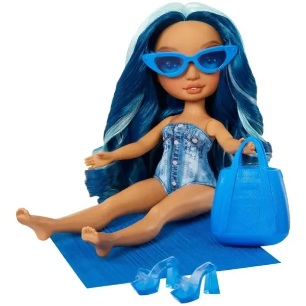 Rainbow High: Modische Strandpuppe Skyler mit Bade-Outfit zum Anziehen Bild 2