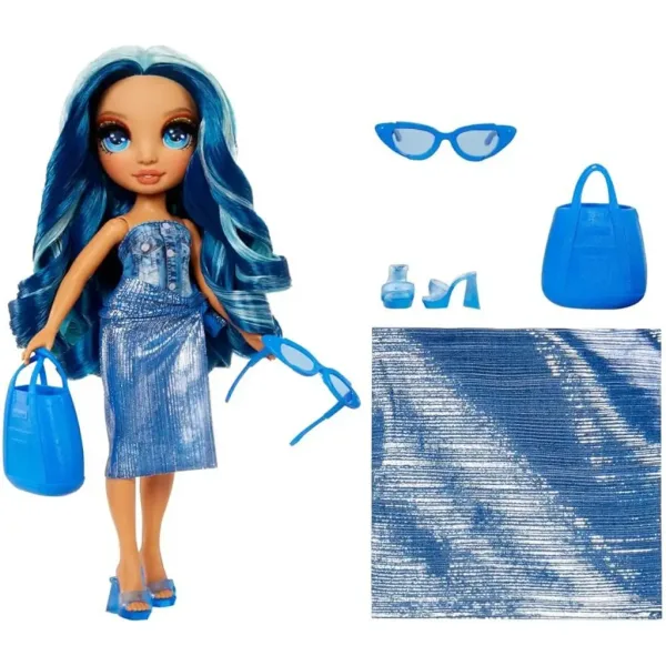 Rainbow High: Modische Strandpuppe Skyler mit Bade-Outfit zum Anziehen Bild 3