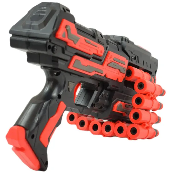 Rattle Belt Track Pro: Schaumstoffschusswaffe mit Magazin und Munition, Schussweite 18 Meter Bild 2