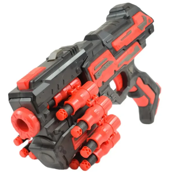 Rattle Belt Track Pro: Schaumstoffschusswaffe mit Magazin und Munition, Schussweite 18 Meter Bild 3