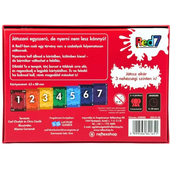 Red7 Gesellschaftsspiel Bild 2
