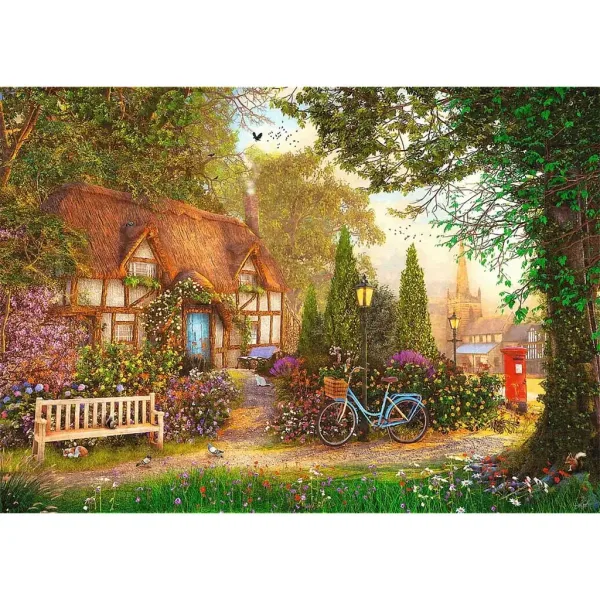Reetgedecktes Häuschen 1000-teiliges Premium-Puzzle - Trefl Bild 2