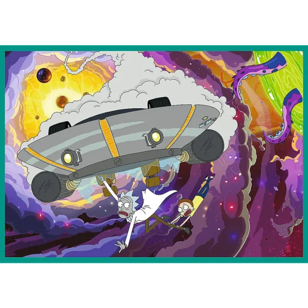 Rick und Morty Verrückte Abenteuer 4x250-teiliges Puzzle - Trefl Bild 2