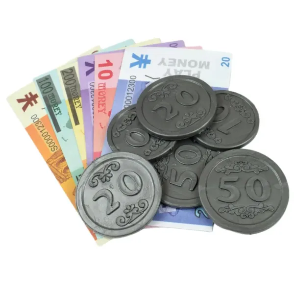 Rosa elektronische Registrierkasse mit Licht und Ton, Spielgeld 25x14cm Bild 7