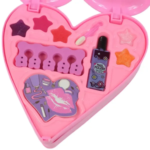 S&Lí Cosmetics: Premium Make-up und Nagelpalette in herzförmiger dreistöckiger Box Bild 2