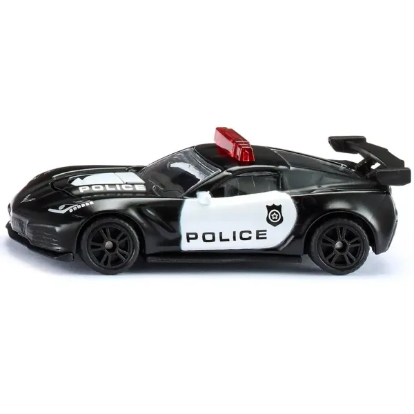 SIKU Chevrolet Corvette ZR1 Polizei Spielzeugauto 1/64 Bild 1
