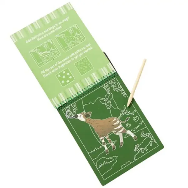 Safari-Kratzbilderheft - Melissa & Doug Bild 3