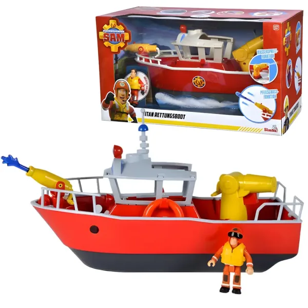 Feuerwehrmann Sam: Titan-Feuerwehrboot - Simba Toys Bild 4