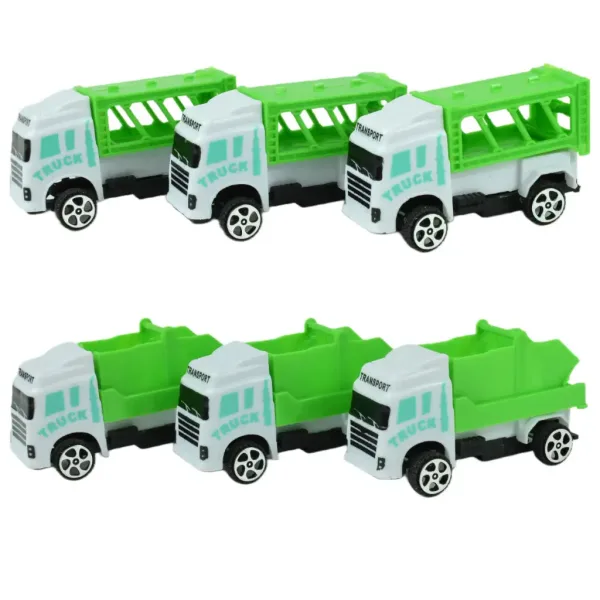 Sanitation Truck: 12-teiliges Müllwagen-Set 1/64 Bild 2